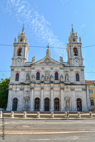 Basilica da Estrela from the streets of Lisbon