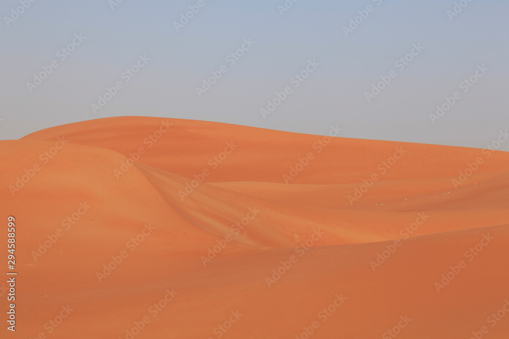 beautiful desertscape at united arab emirates