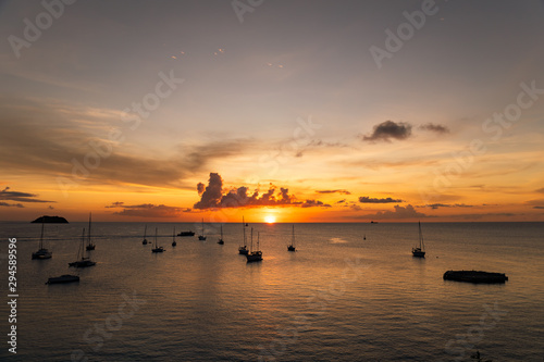 les Trois-Ilets, Martinique, FWI - Sunset in Anse Mitan photo