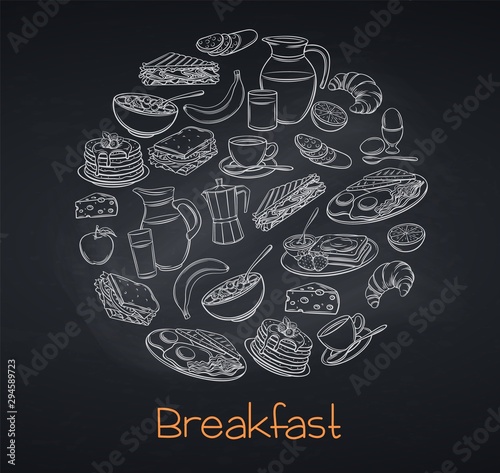 Breakfast and brunch, blackboard style