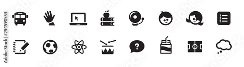 School, Education, and Learning Icon Set (vector icons)