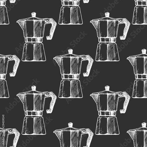 Pattern with moka pot