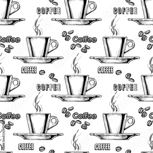 Pattern with espresso cup