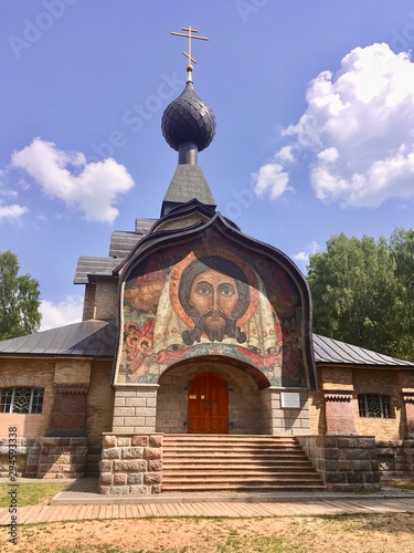 old wooden church in russia