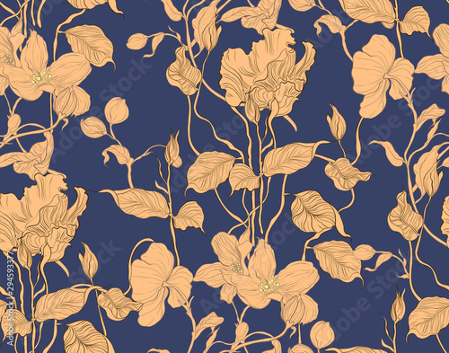 Floral seamless pattern.