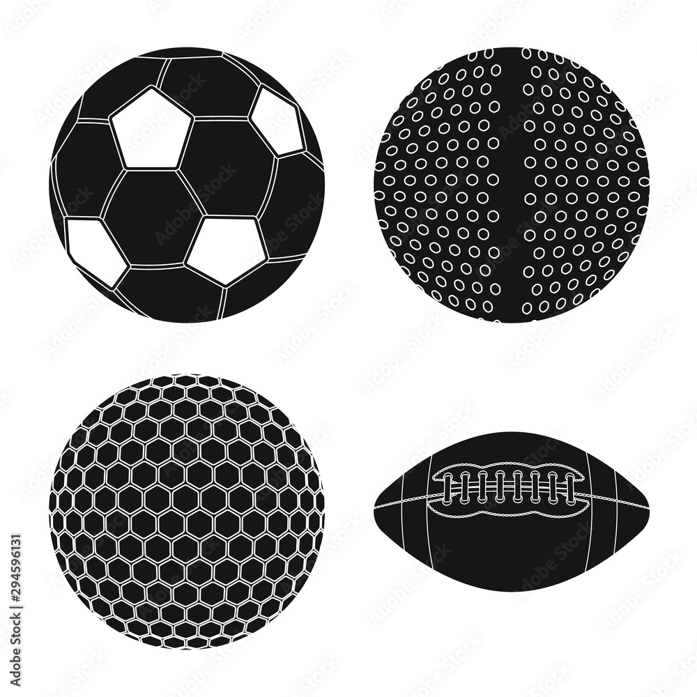 Vector design of sport and ball logo. Collection of sport and athletic stock vector illustration. Vector design of sport and ball logo. Collection of sport and athletic stock vector illustration.