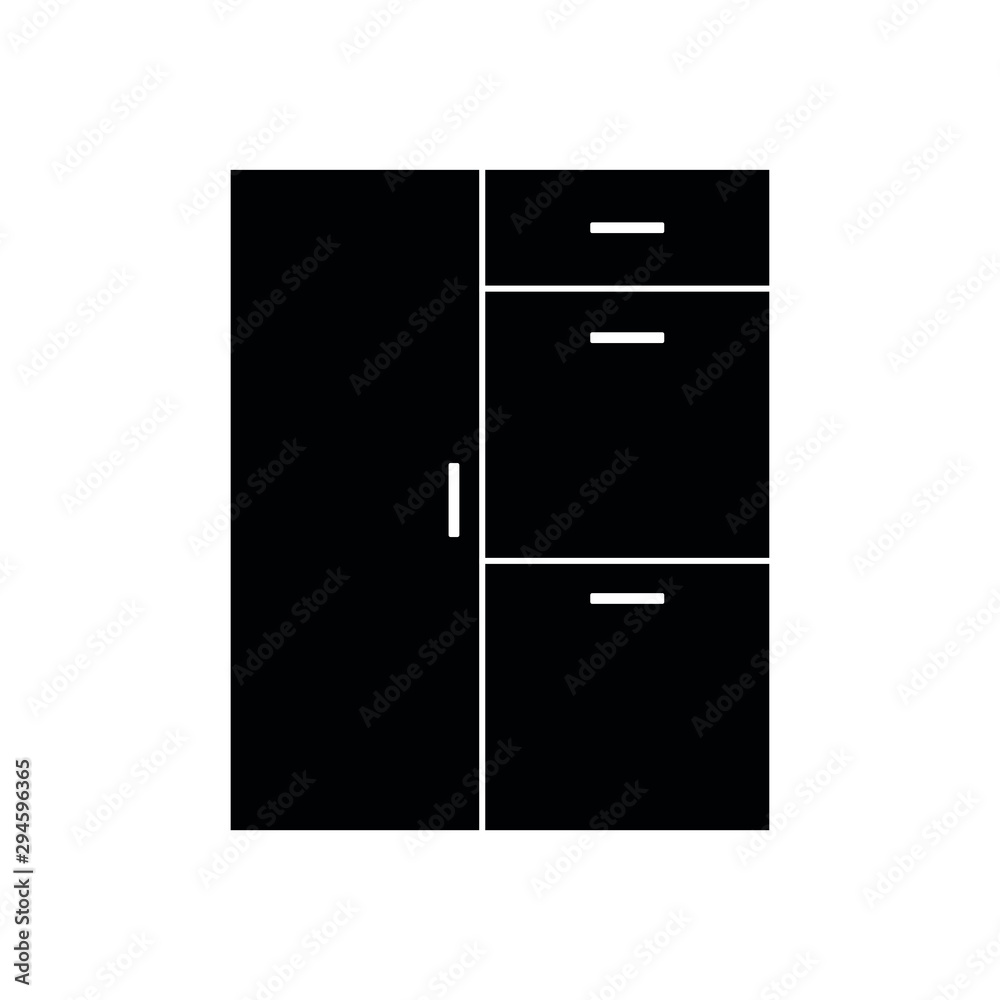 wardrobe icon. line style icon wardrobe icon. line style icon