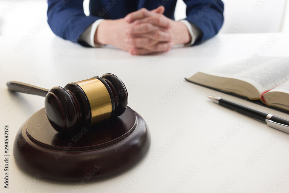 Law, advice and Legal services concept. Lawyer and attorney having team meeting at law firm. Law, advice and Legal services concept. Lawyer and attorney having team meeting at law firm.