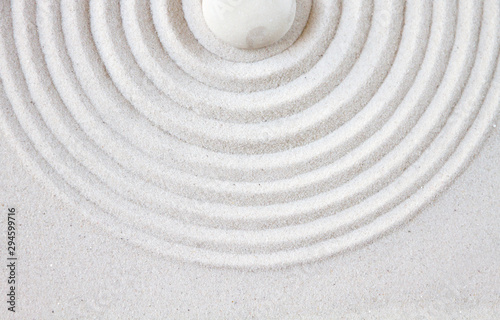 Canvas Print Zen japanese garden background top view