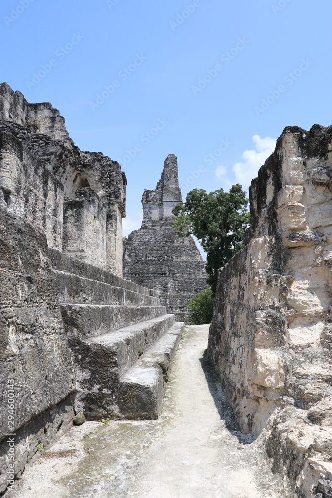 Gorgeous Guatemala - Tikal and Yaxha Mayan temples - jungle scenery, limestone, ancient, old, green, blue, white stone,