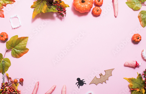 Halloween concept. Halloween toys. Decoration. Background. Party. Concept. Toy. Pumpkin. 