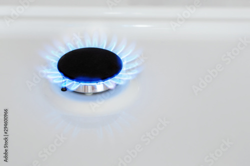 Gas-burner, natural gas in the house. Bhutan, propane