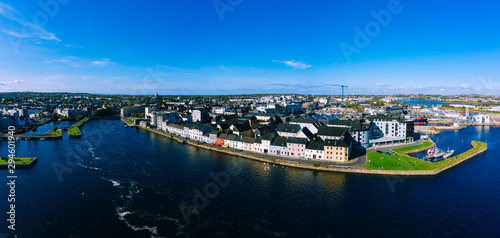 Obraz na płótnie Aerial view of Galway cityscape Ireland w salonie