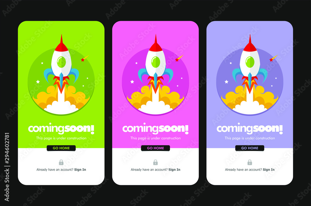 Fototapeta premium set of colorful icons