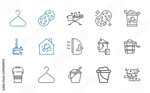 housekeeping icons set