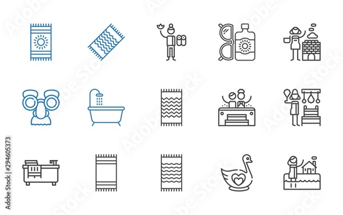 spa icons set