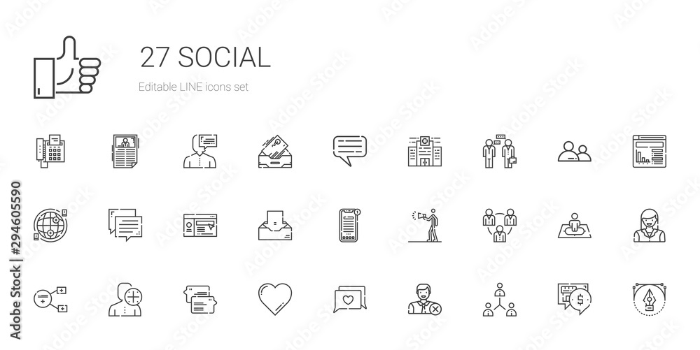 social icons set