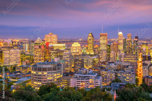 Montreal from top view at sunset in Canada © f11photo