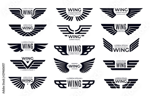 Fotografiet Wings badges