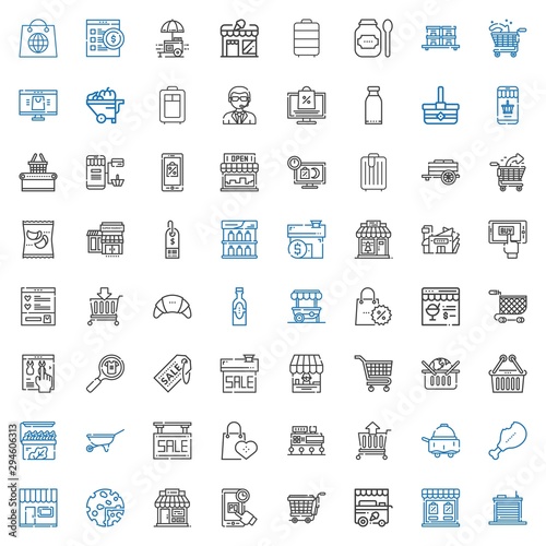 cart icons set