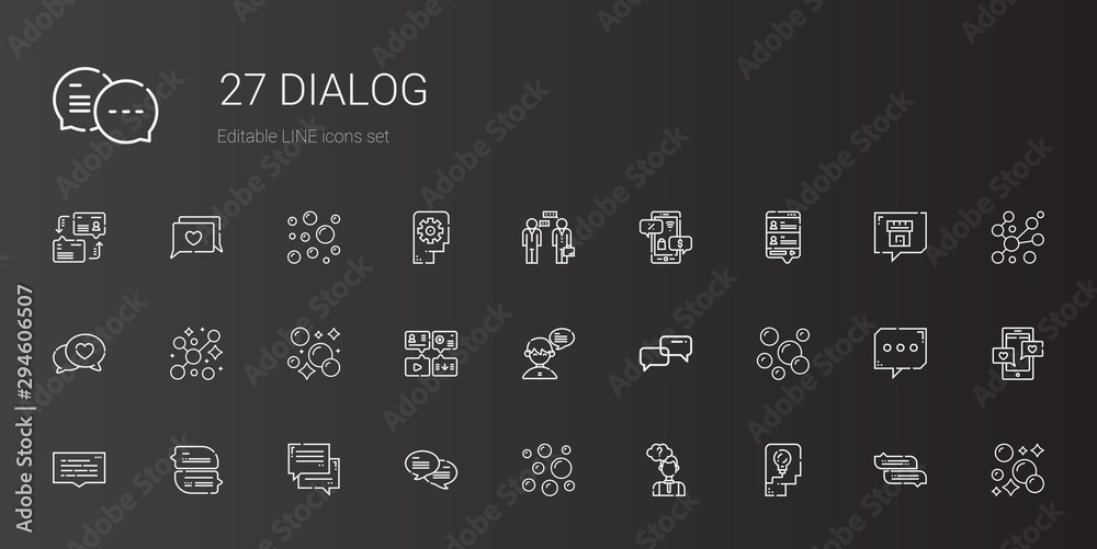 dialog icons set dialog icons set
