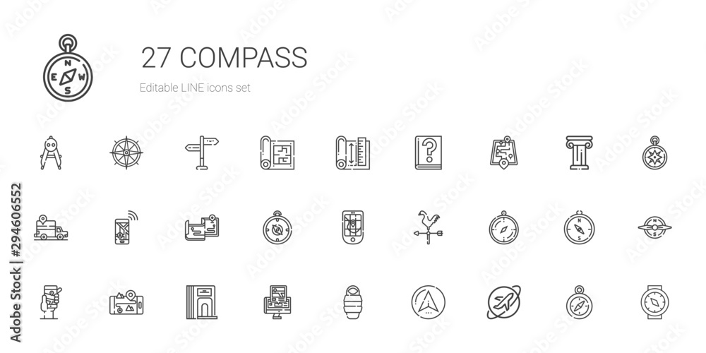 compass icons set compass icons set