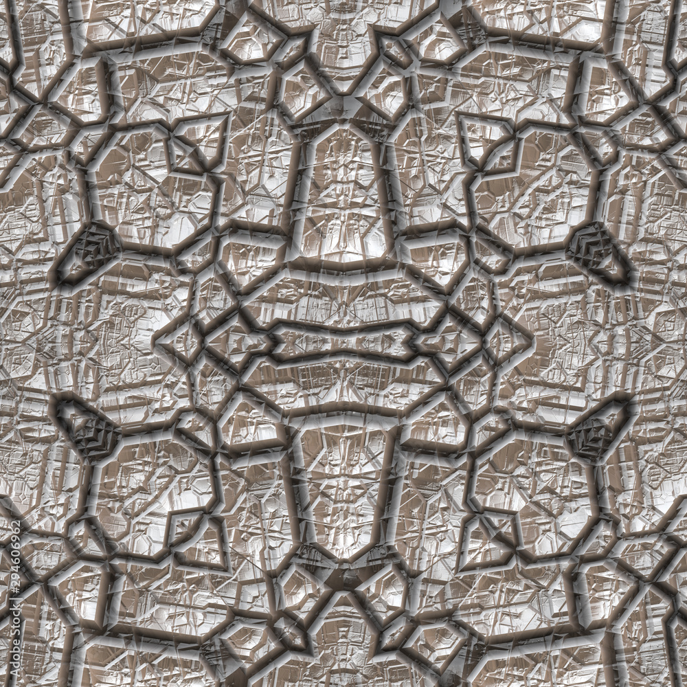 3d effect - abstract stone tile pattern