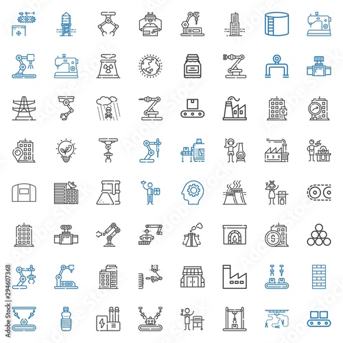 factory icons set