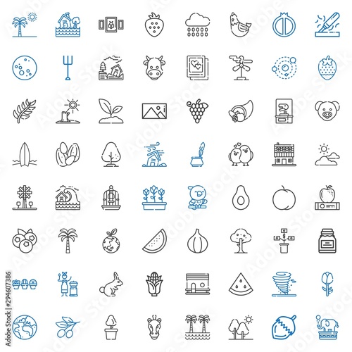 nature icons set