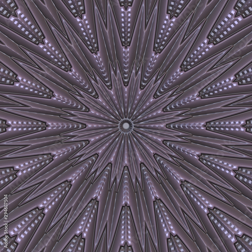 3d effect - abstract mandala design