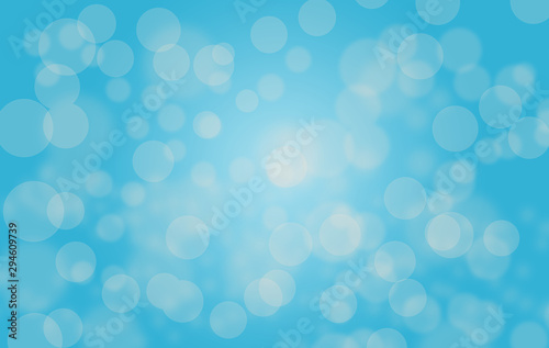 abstract background with blue bokeh og lights