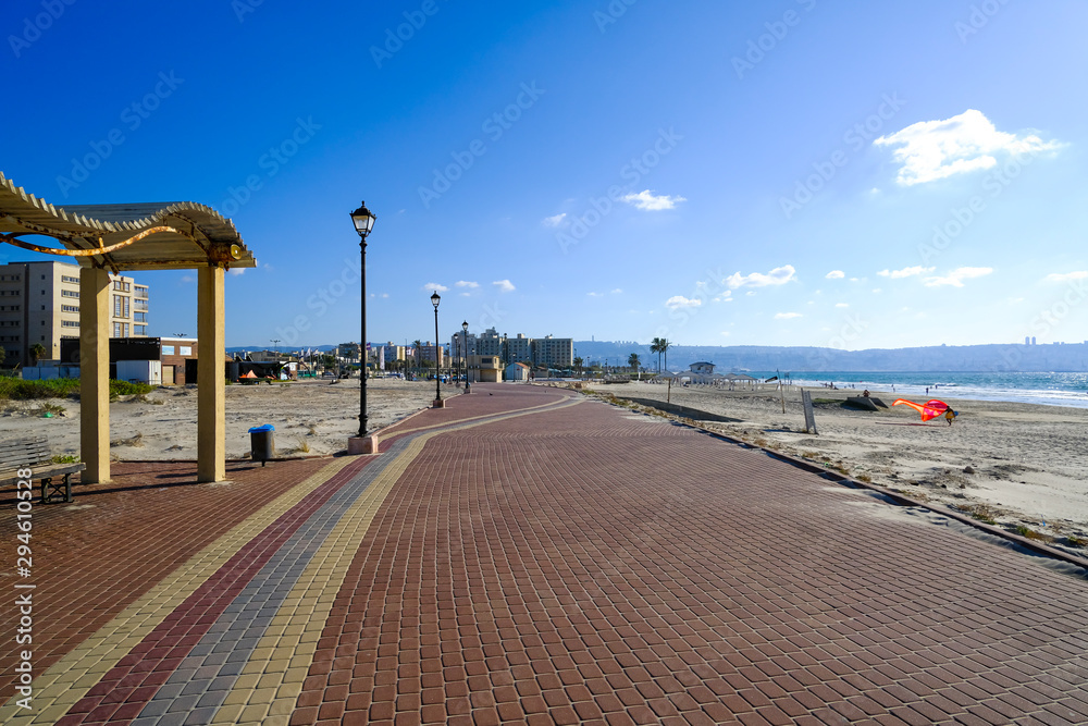 Seaside promenade of the city of Kiryat Yam