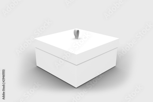 3D illustrator Box packaging Mockup for your design © Cavid