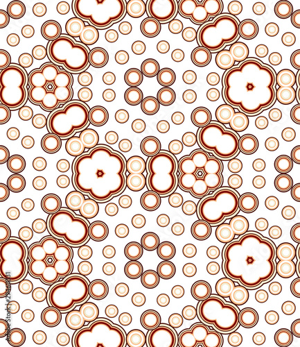 Kaleidoscope seamless pattern. Colorful geometric abstraction on white background. Useful as design element for texture and artistic compositions.
