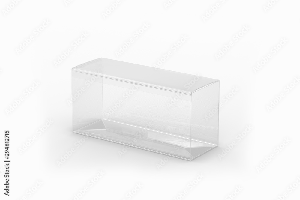 3D illustrator Clear Plastic container with lid for food 3D illustrator Clear Plastic container with lid for food