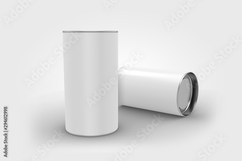 3D illustrator Empty clean showcase for branding. Mockup object in form cylinder