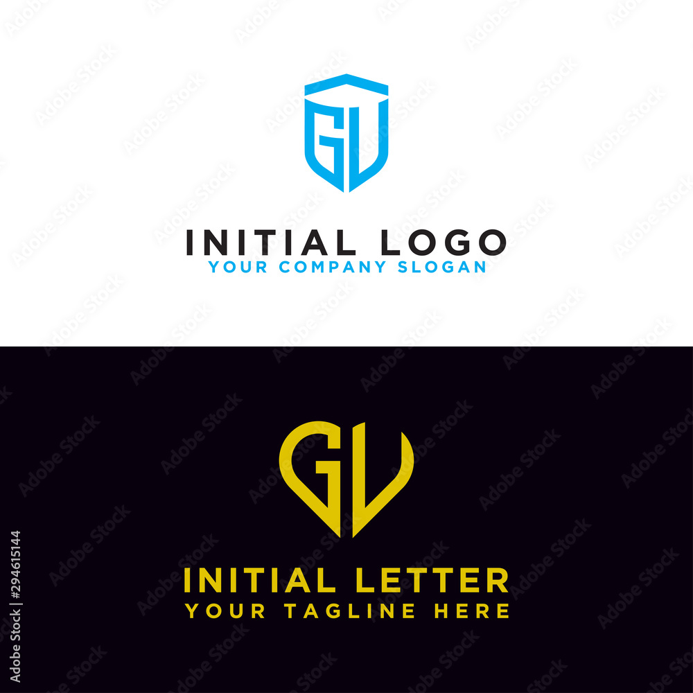 Modern graphic design set logo, Inspirational GV logo design for all companies. -Vectors Modern graphic design set logo, Inspirational GV logo design for all companies. -Vectors