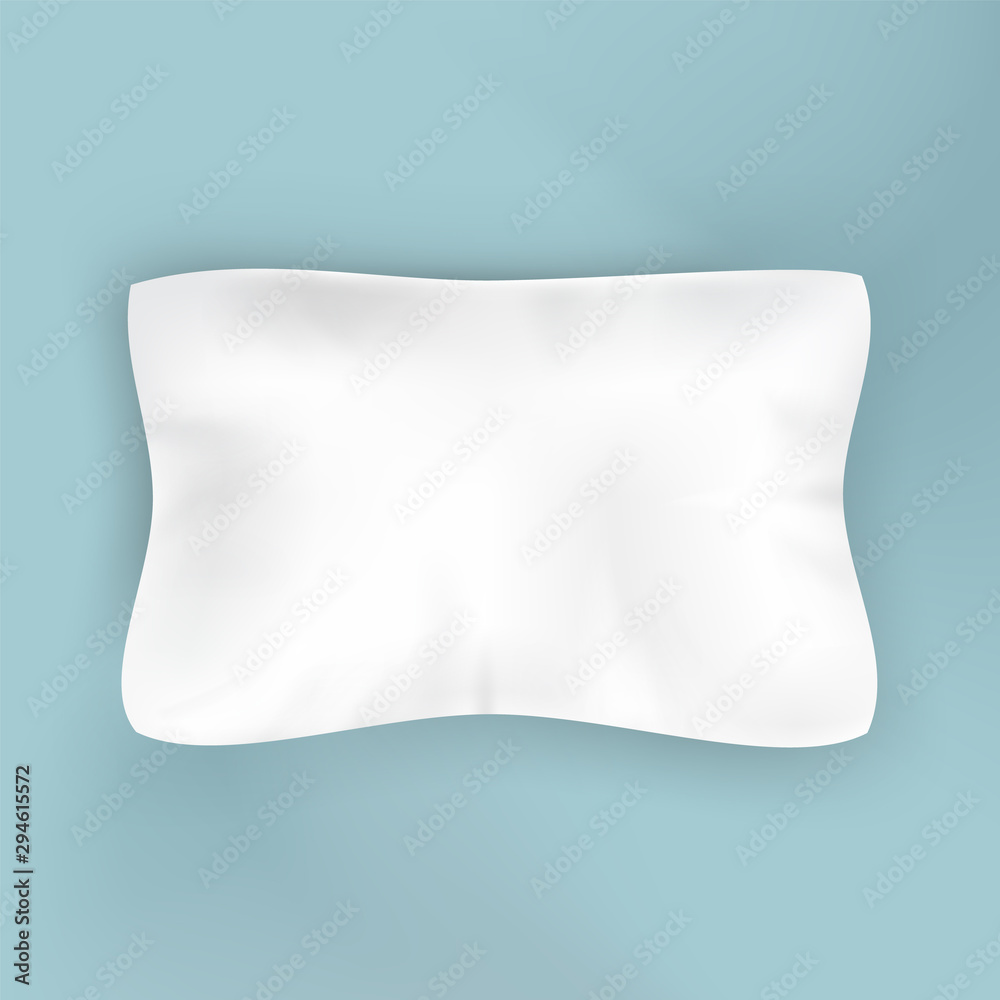 Pillow For Comfortable Sleeping Top View Vector Copy Space. Rectangular Orthopedic Soft Pillow. Hotel Room Accessory Interior Element For Sleep Concept Mockup Realistic 3d Illustration Pillow For Comfortable Sleeping Top View Vector Copy Space. Rectangular Orthopedic Soft Pillow. Hotel Room Accessory Interior Element For Sleep Concept Mockup Realistic 3d Illustration