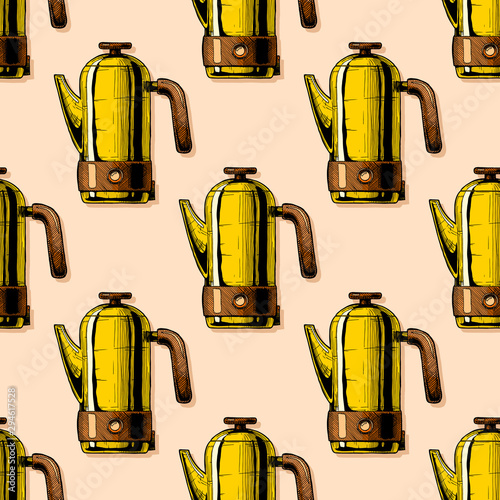 Pattern with coffee machines