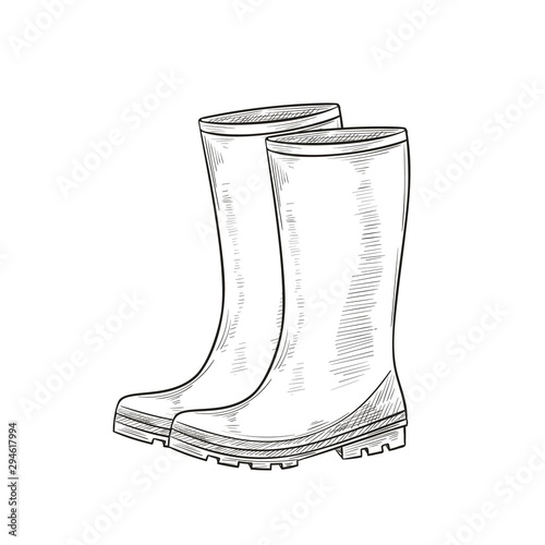 Rubber Garden boots, protection shoes