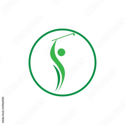 golf logo vector