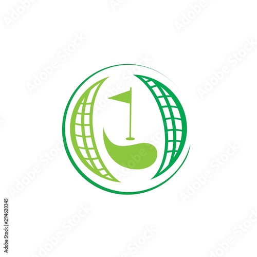 golf logo vector