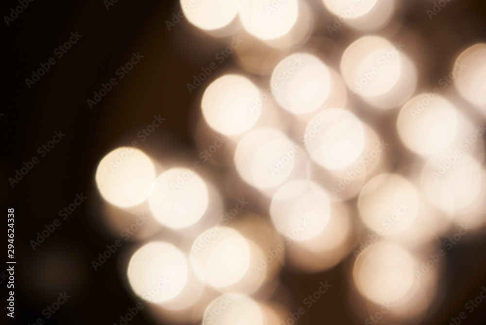 Background of bokeh from surgical lamp