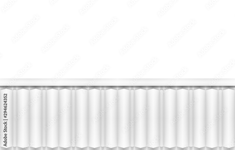 3d rendering. modern white minimal vertical parallel bar on white wall background. 3d rendering. modern white minimal vertical parallel bar on white wall background.