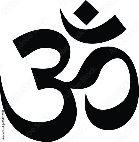 hindu om sign vector easy to use photo
