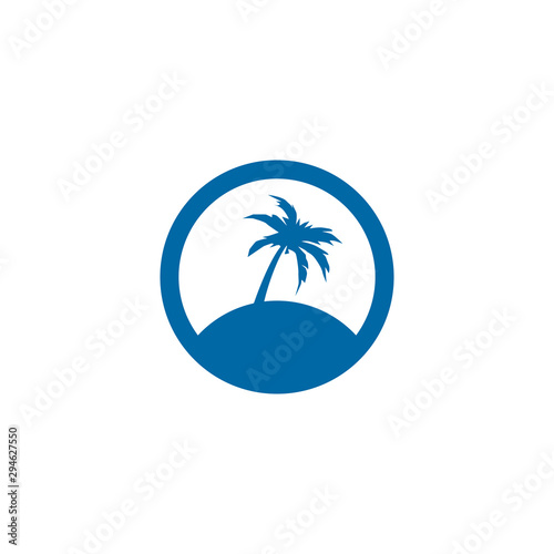 Coconut tree icon logo design vector template © dimensi design