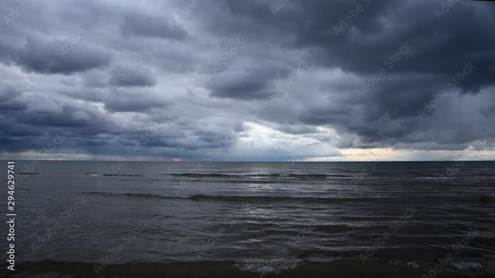 Dark clouds over Baltic sea. Dark clouds over Baltic sea.