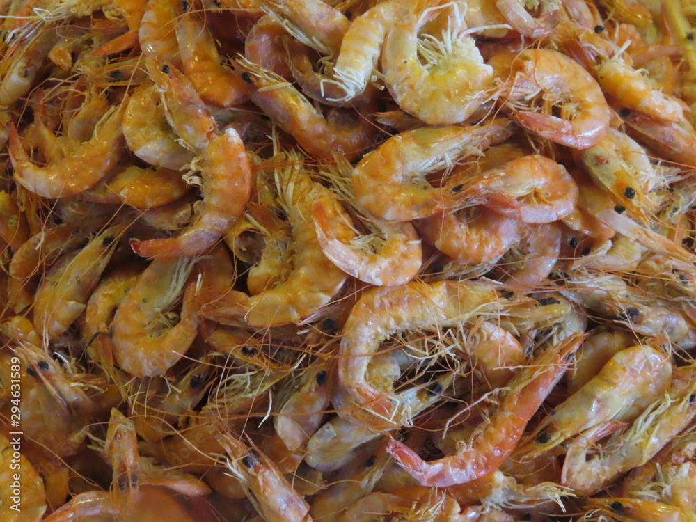 shrimp in market shrimp in market