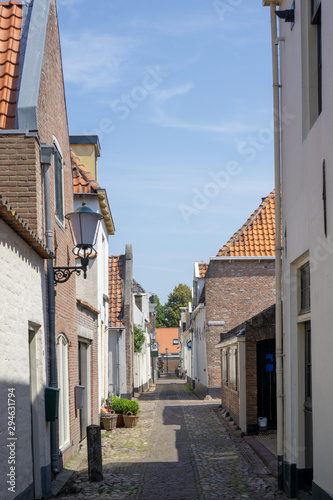 Rozemarijnsteeg  rosemary alley  at the city of Elburg  Gelderland  NLD