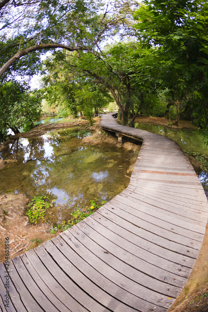 Naklejka premium Waterfalls Krka National Park.